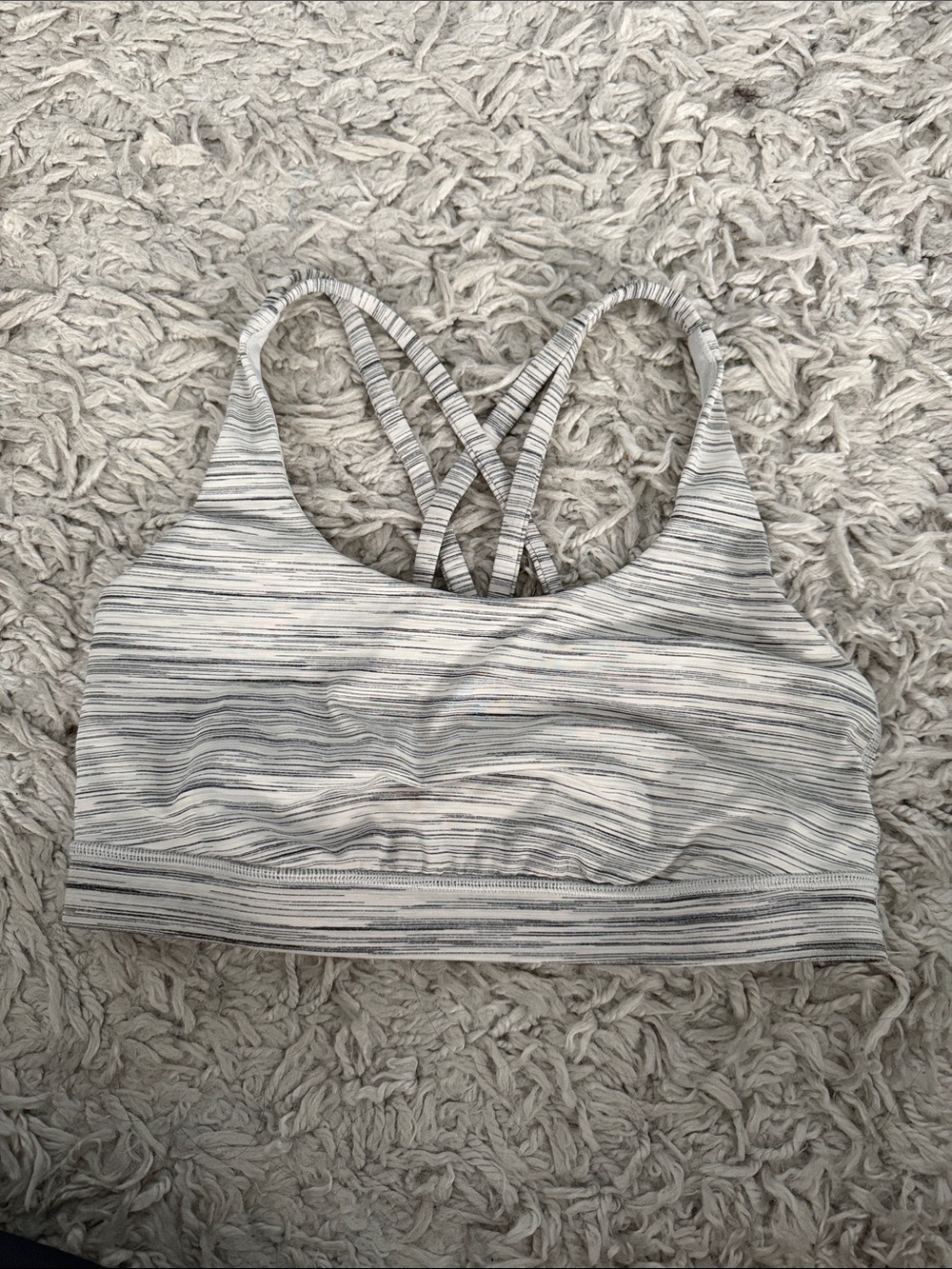 Light Gray Striped Women's Sports Bra - Lululemon